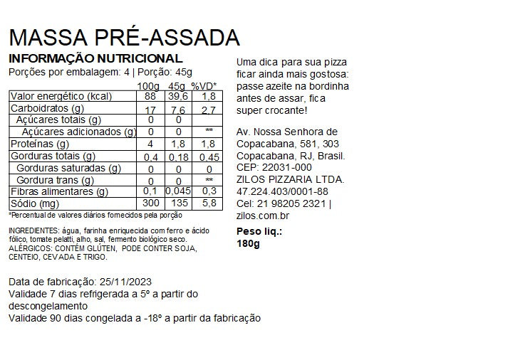 Massa Pré-Assada